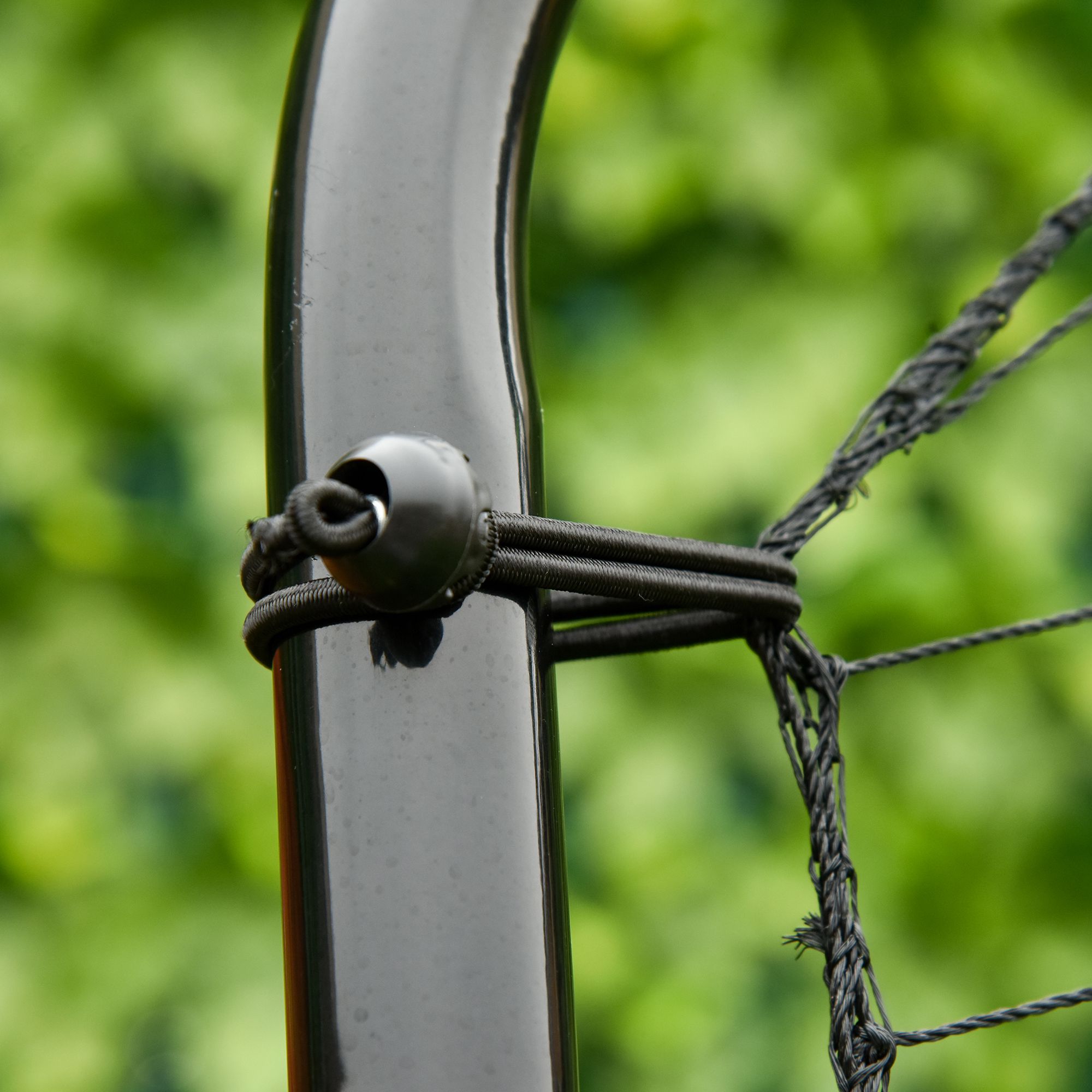 Fussball-Rückprallnetz, verstellbarer Winkel, höhenverstellbar, Rebounder, Kickback, Schwarz