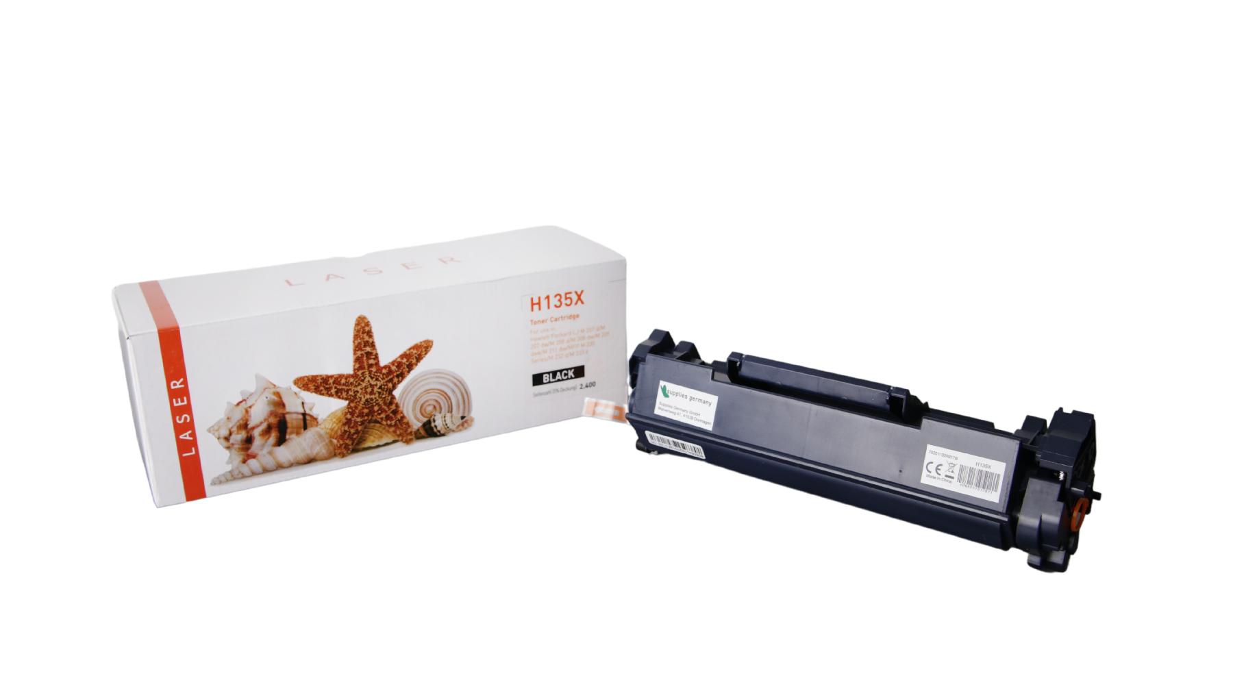 135X alternativ Toner schwarz für HP / W1350X / 2.400 Seiten