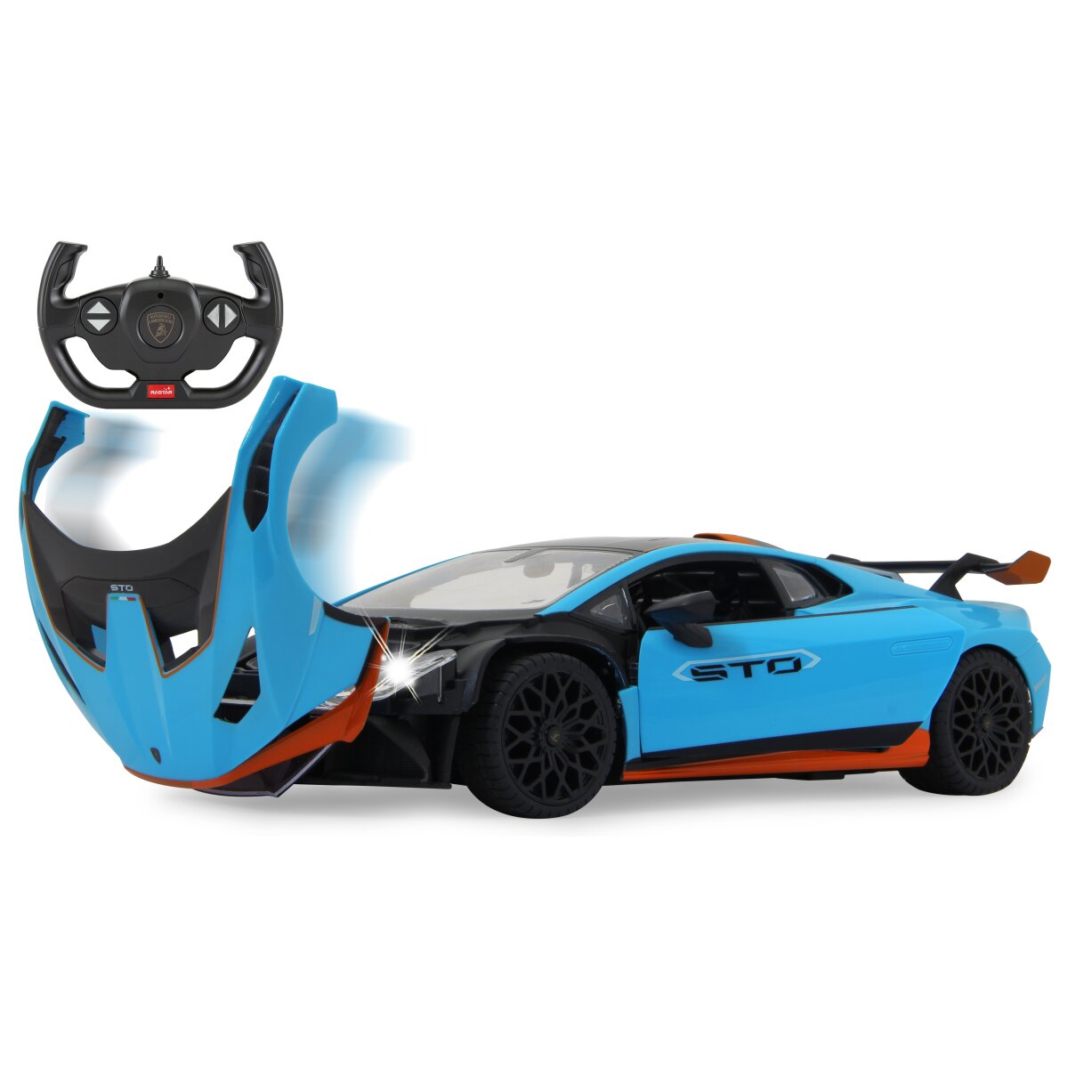 Lamborghini Huracán STO 1:14 blau 2,4GHz Tür manuell Lamborghini Huracán STO 1:14 blau 2,4GHz Tür manuell