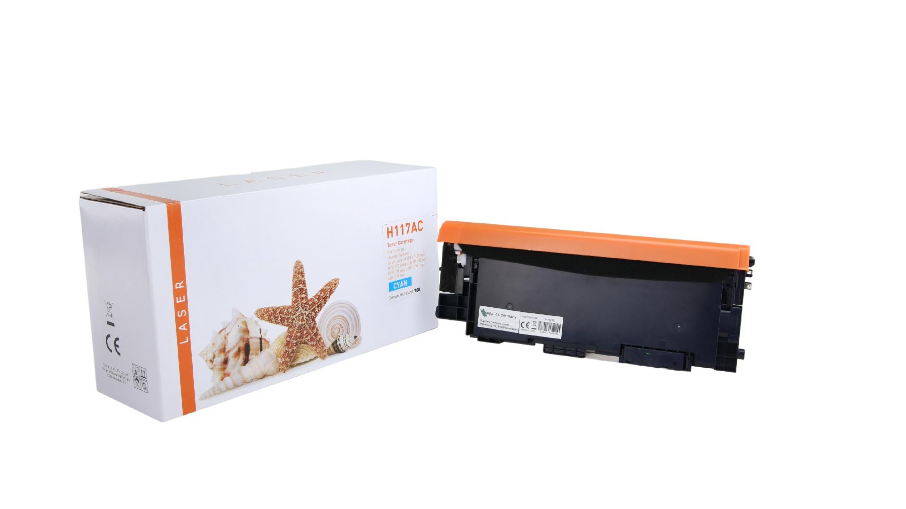 117AC alternativ Toner Cyan für HP / W2071A / 700 Seiten