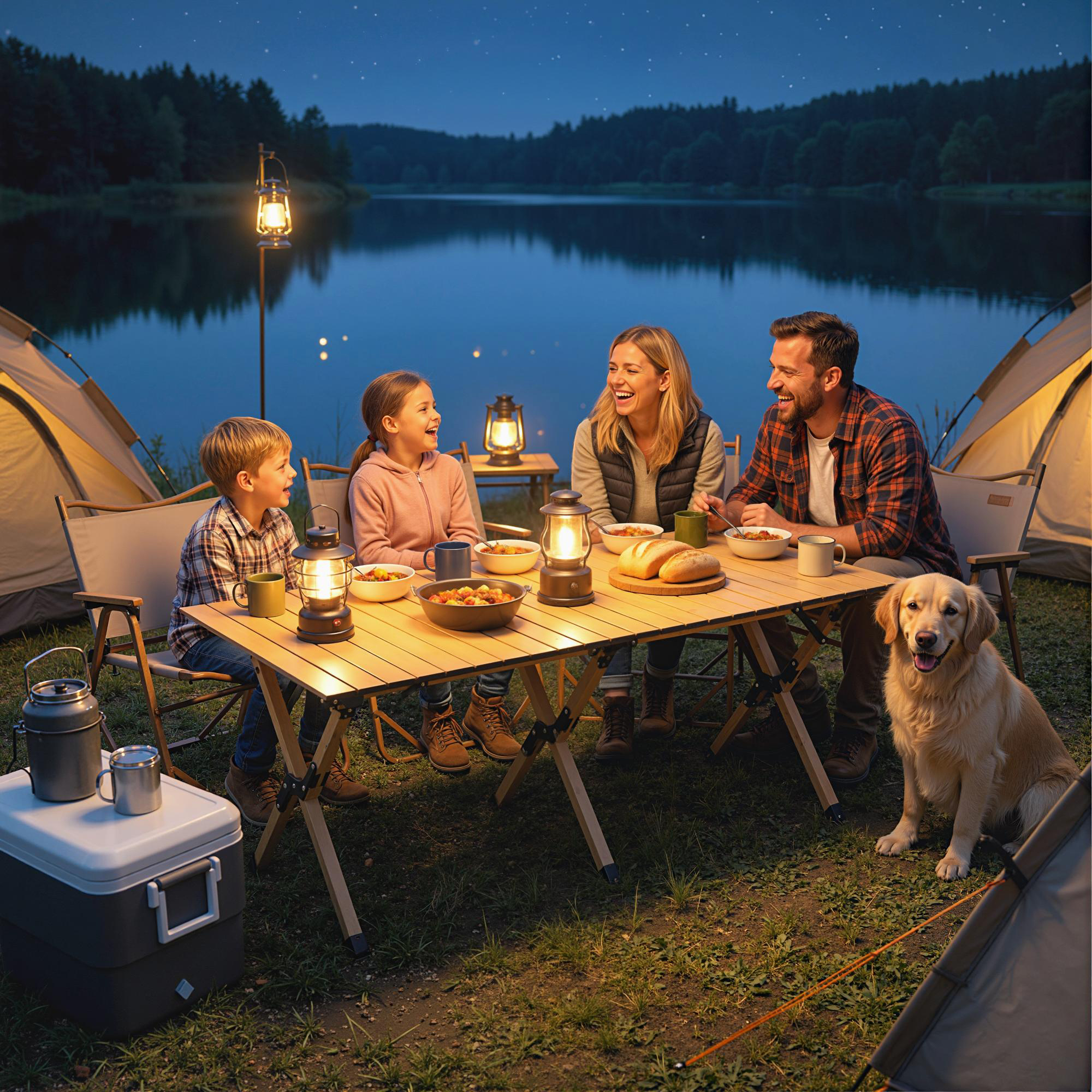 Campingtisch 117 x 60 cm Aluminium Klapptisch mit Aufrollbare Tischplatte Holz-Optik Tragetasche wasserdicht