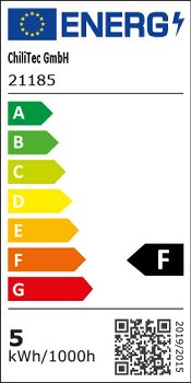 LED Tropfenlampe E27 "T50" warmweiß, 3000k, 469lm, 230V/5W