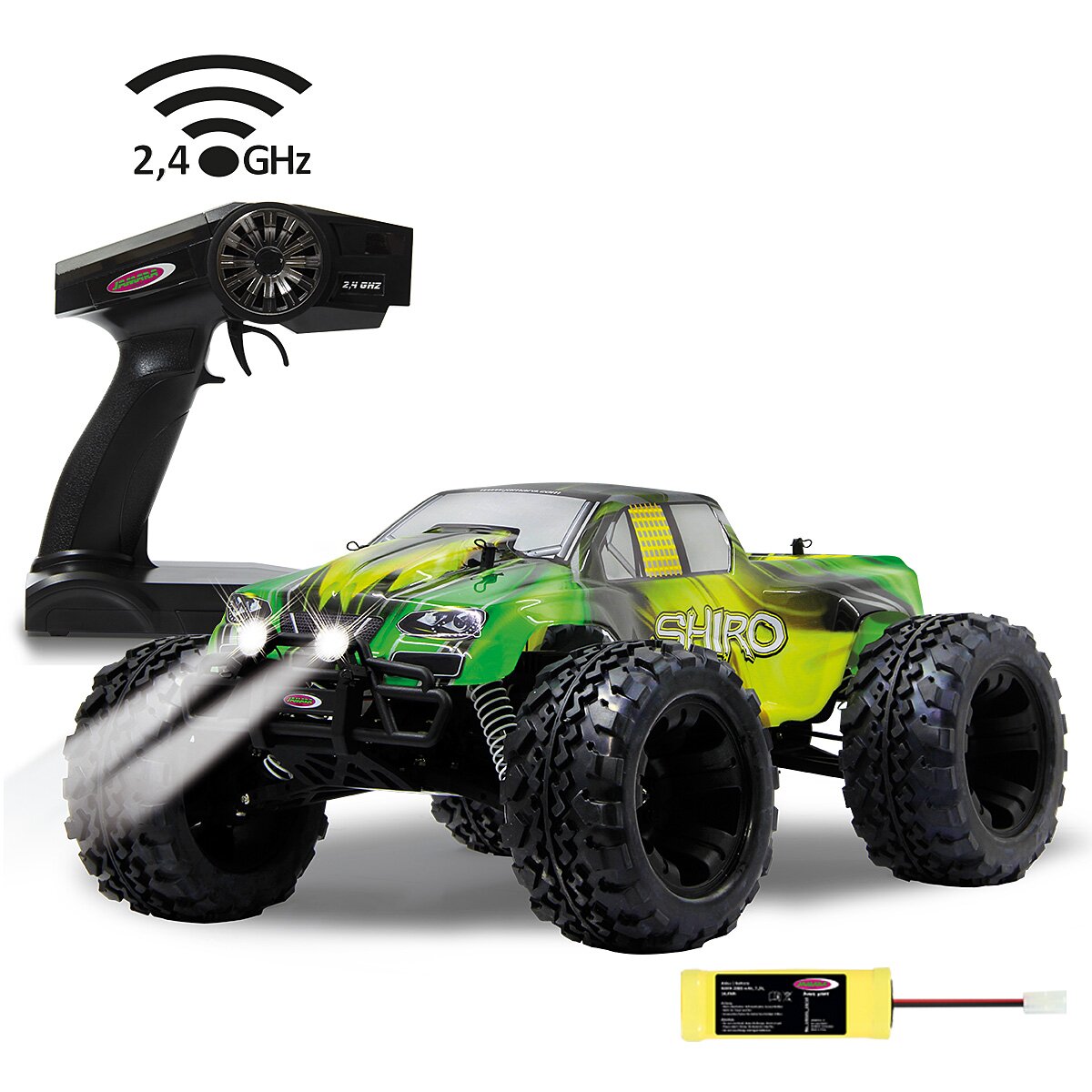 Shiro Monstertruck 4WD 1:10 NiMh 2,4GHz mit LED