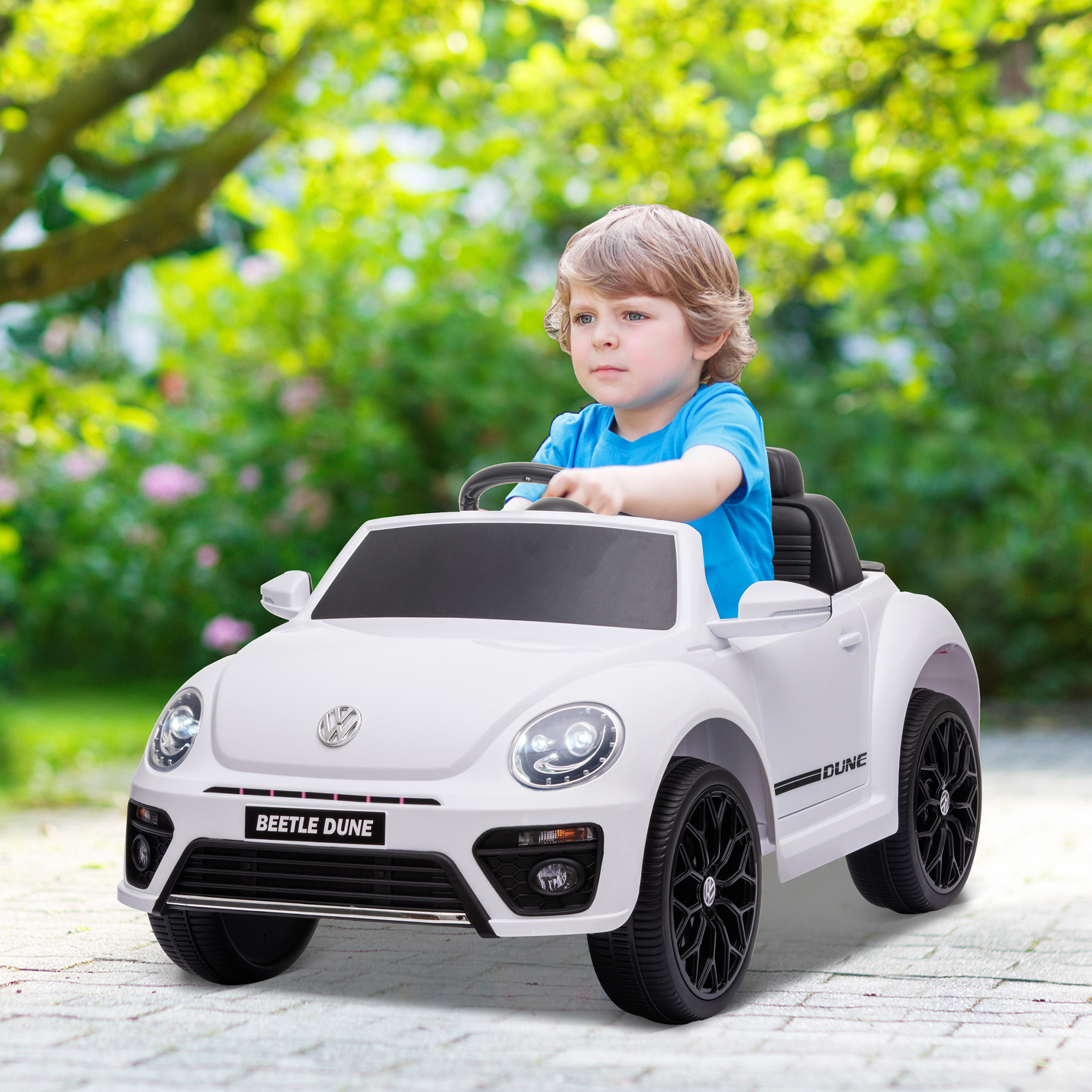 Kinderfahrzeug VW Käfer, weiß