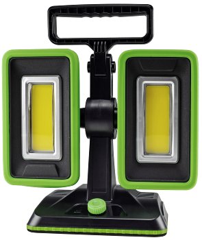 LED Baustrahler mit Akku "BSA-60 duo" / 2x30W, 5600lm, 4500K / neutralweiß
