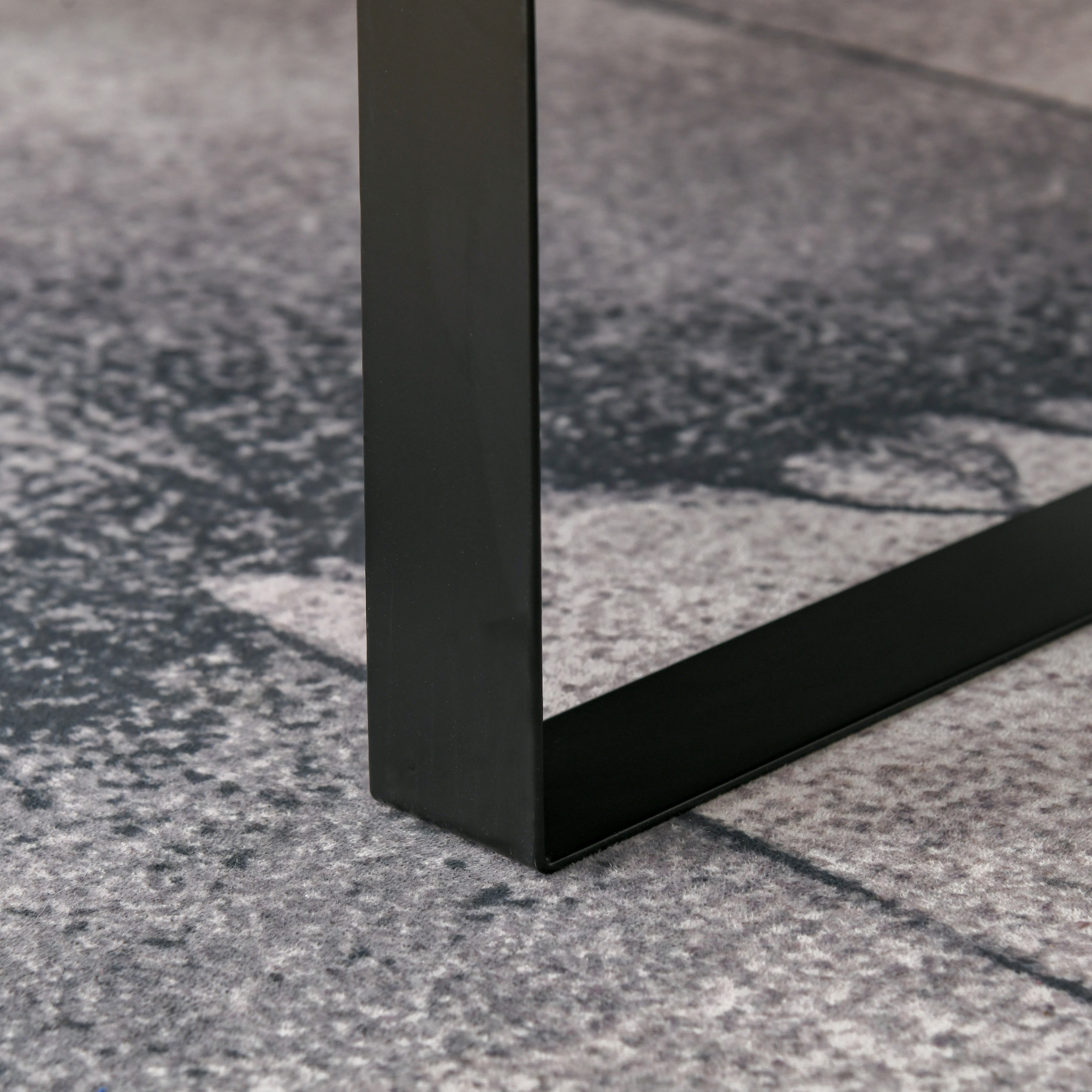 Couchtisch Wohnzimmertisch mit Schublade Modern Sofatisch mit Metallrahmen Beistelltisch Kaffeetisch für Wohnzimmer 110 x 60 x 40 cm, Dunkelgrau