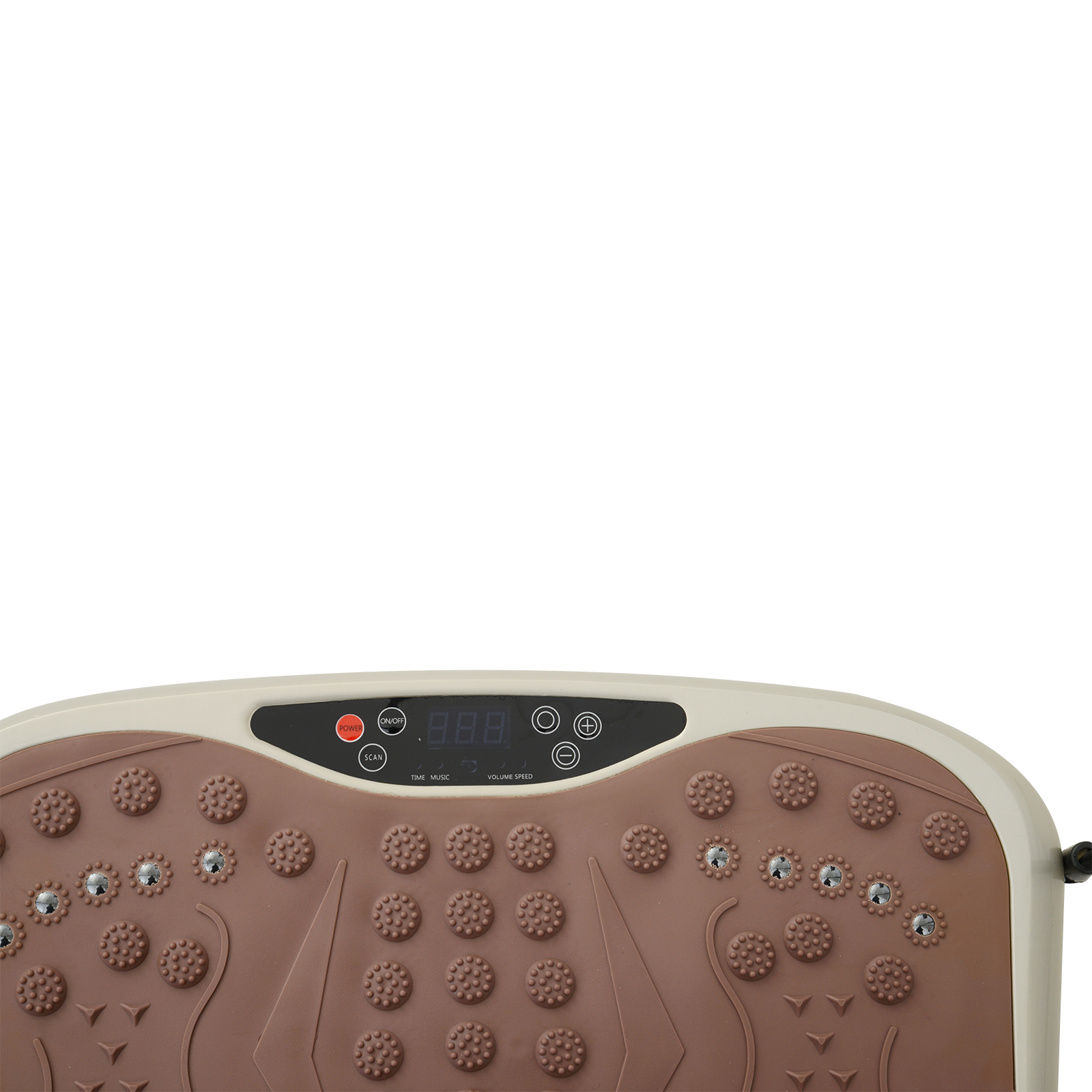 Vibrationsplatte Vibrationstrainer Vibrationsgerät Fitnesstrainer LED-Anzeige USB-Lautsprecher Trainingsbänder Fernbedienung