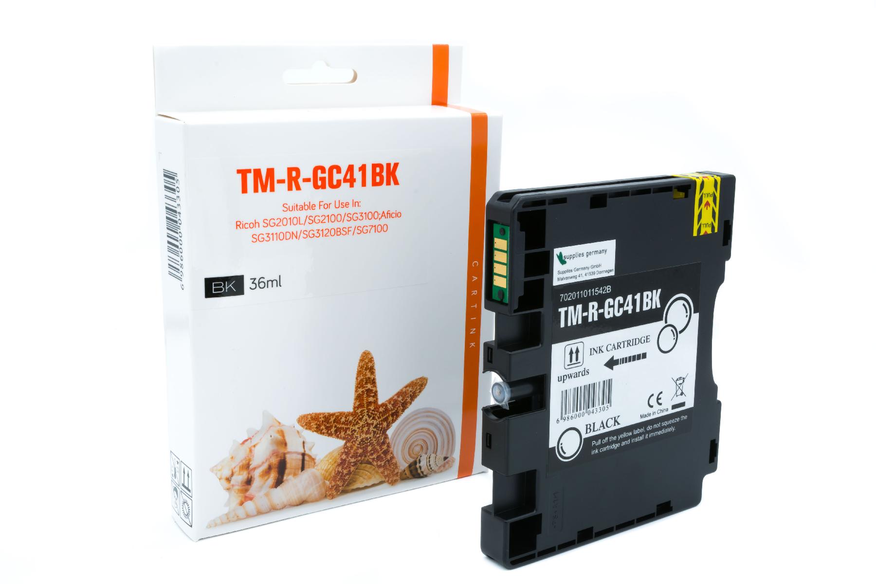 GC41KH Refill Tinte schwarz für Ricoh / 405761 / 2.500 Seiten