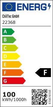 LED-Fluter SlimLine "CTF-SLT 99" silber, 100W, 9230lm, 4000K, neutralweiß, IP44