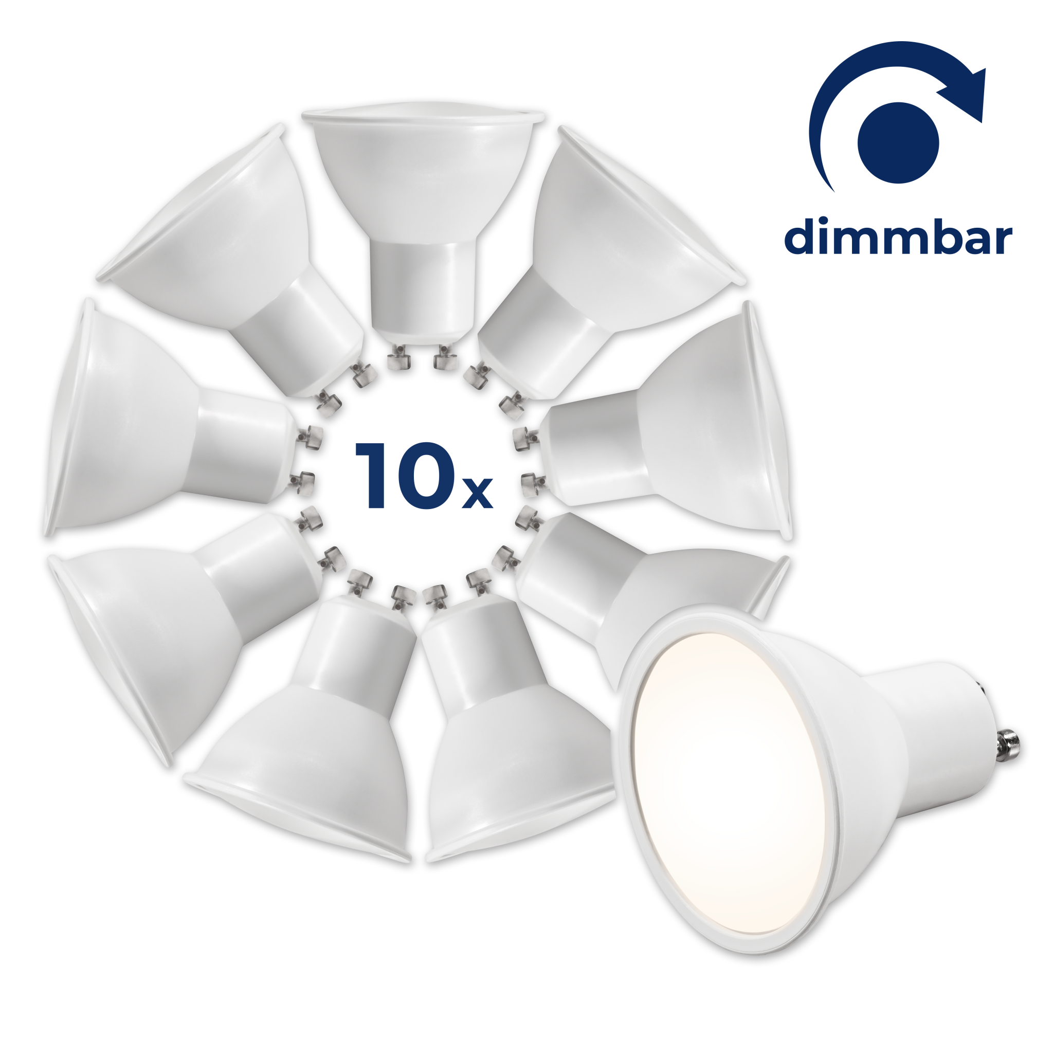 LED-Strahler McShine ''MS-60-10dimm'' 6W, 510lm, neutralweiß, dimmbar, 10er-Pack