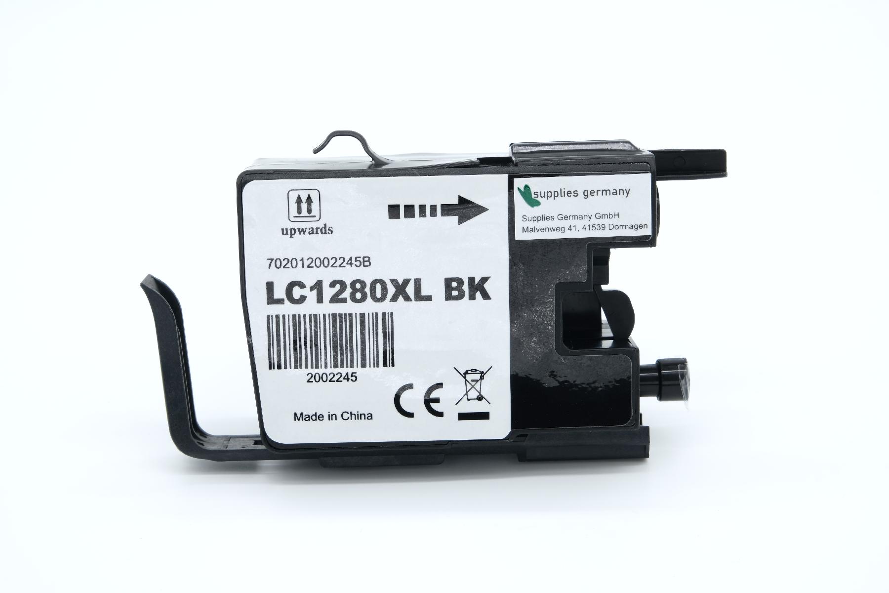 LC1280XLschwarz alternativ Tinte schwarz für Brother / LC1280XLschwarz / 54,7 ml LC1280XLschwarz alternativ Tinte schwarz für Brother / LC1280XLschwarz / 54,7 ml