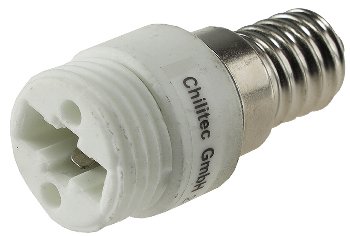 Lampensockel-Adapter, Keramik, E14 auf G9