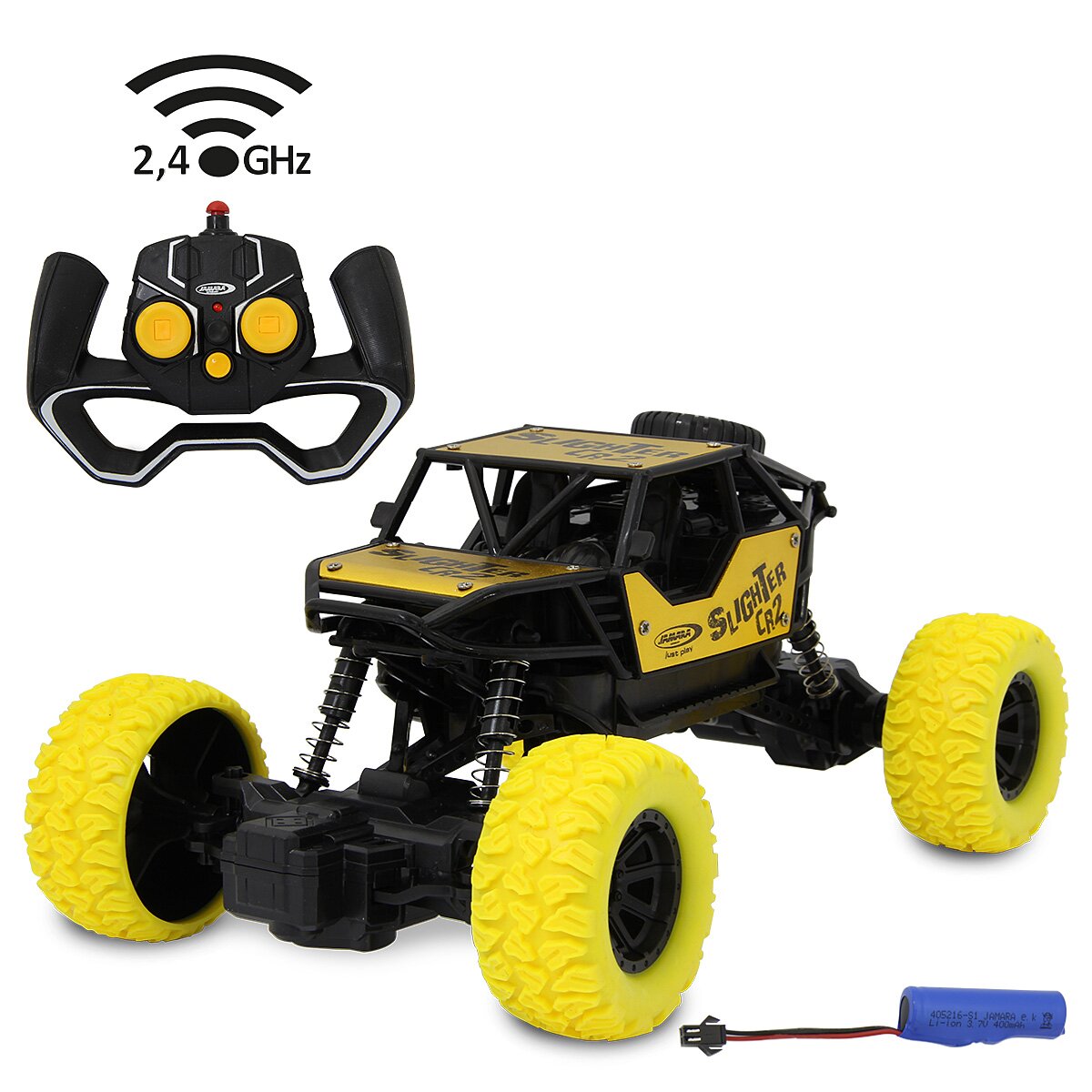 Slighter CR2 RC Crawler Diecast gelb 2,4GHz