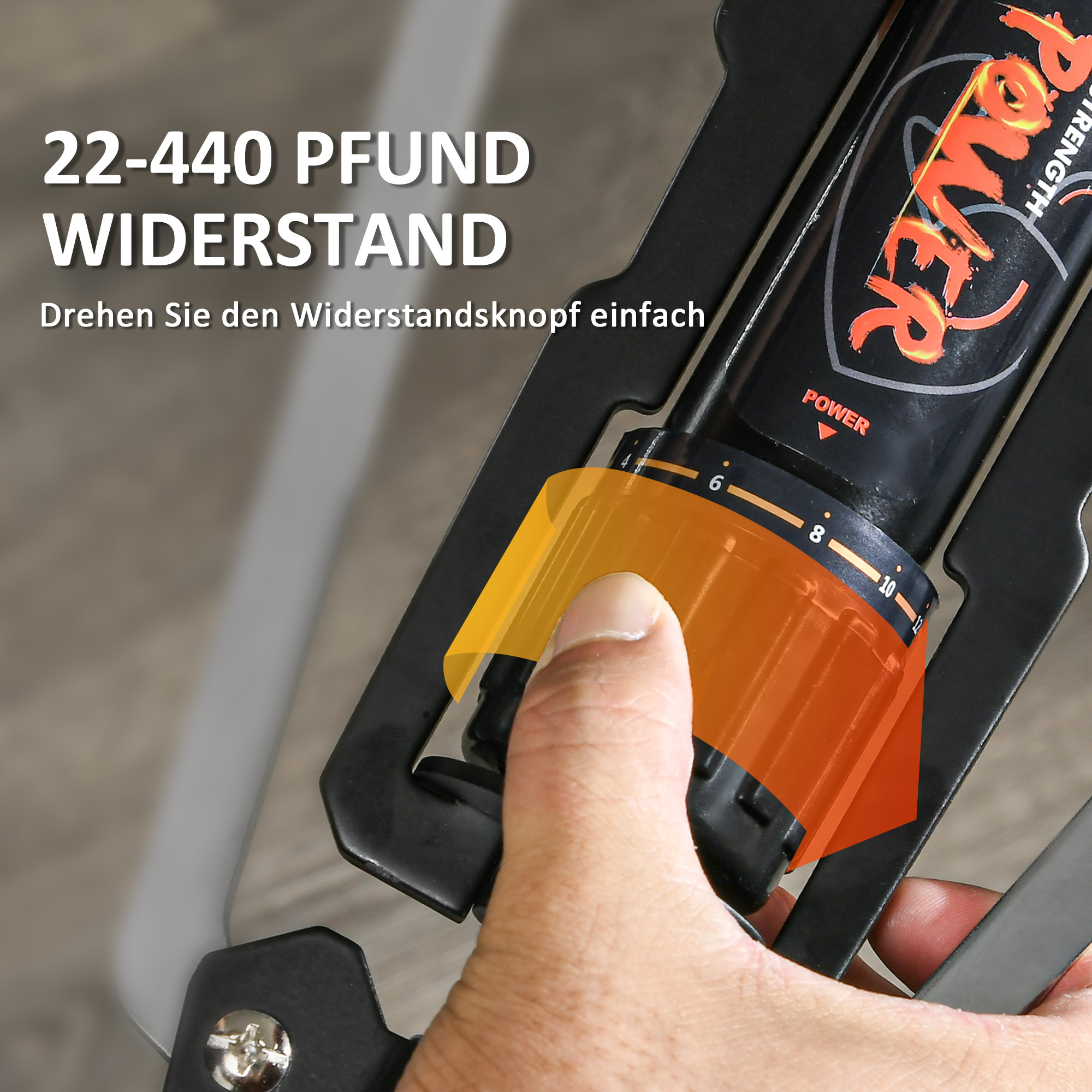 Power Twister 10-200kg Armtrainer Einstellbare Hydraulische Armtrainingsgerät 43 x 16 x 5 cm Schwarz+Rot