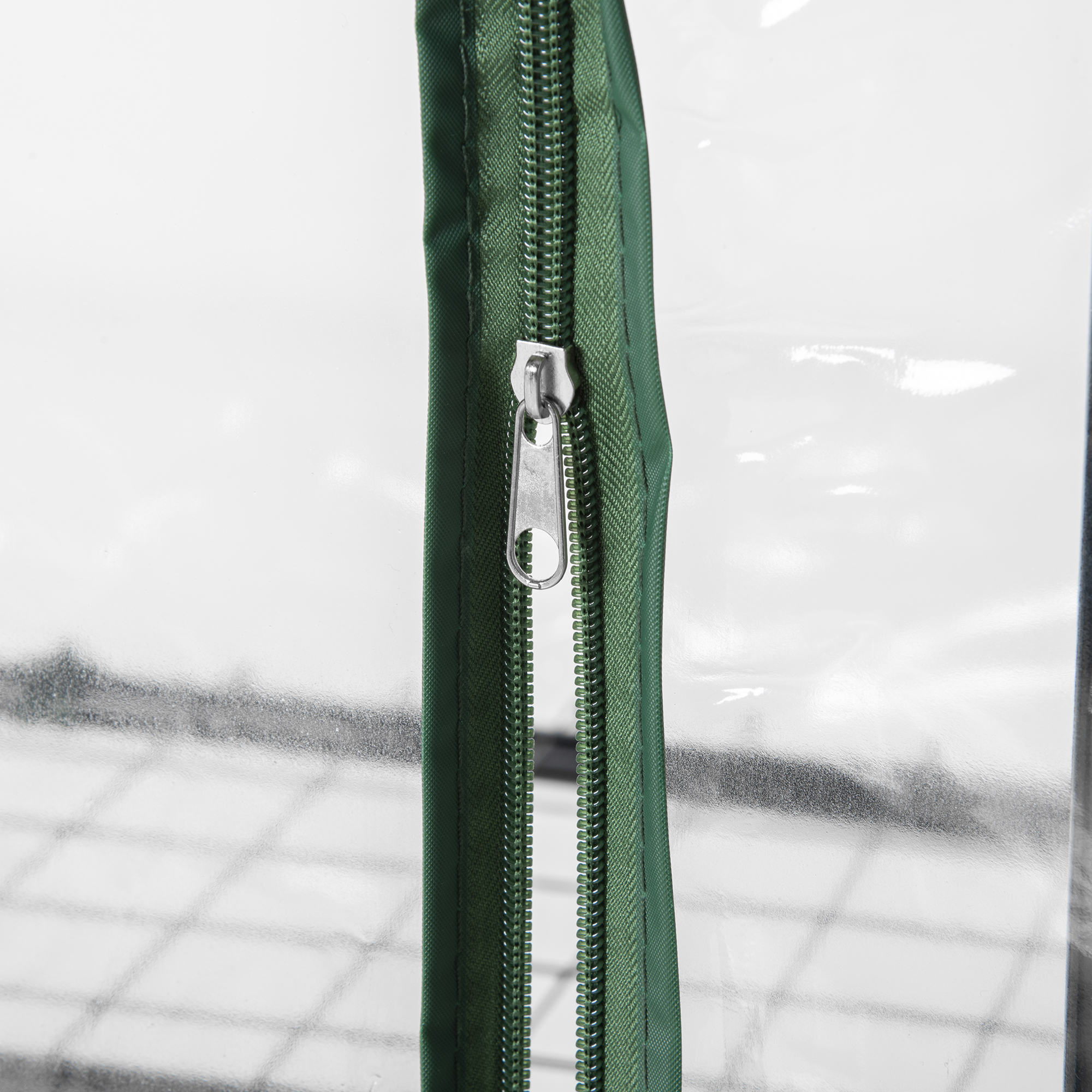 Folien-Gewächshaus, Treibhaus, Mini-Gewächshaus, Pflanzenhaus, Frühbeet, 4 Regalfächer, 69 x 50 x 165 cm, Transparent