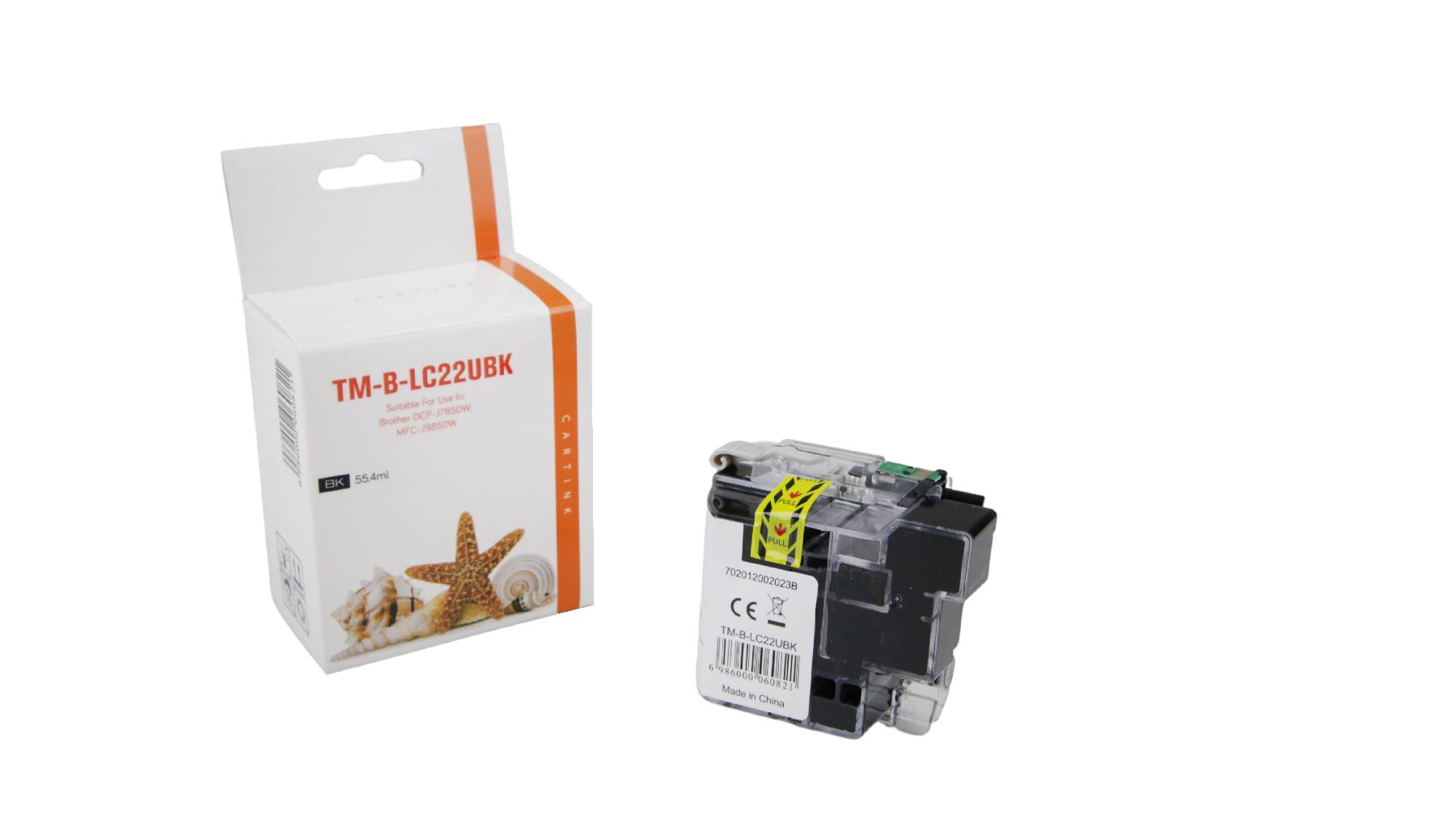 LC22Uschwarz alternativ Seestern Tinte schwarz für B / LC22Uschwarz / 55,4ml LC22Uschwarz alternativ Seestern Tinte schwarz für B / LC22Uschwarz / 55,4ml