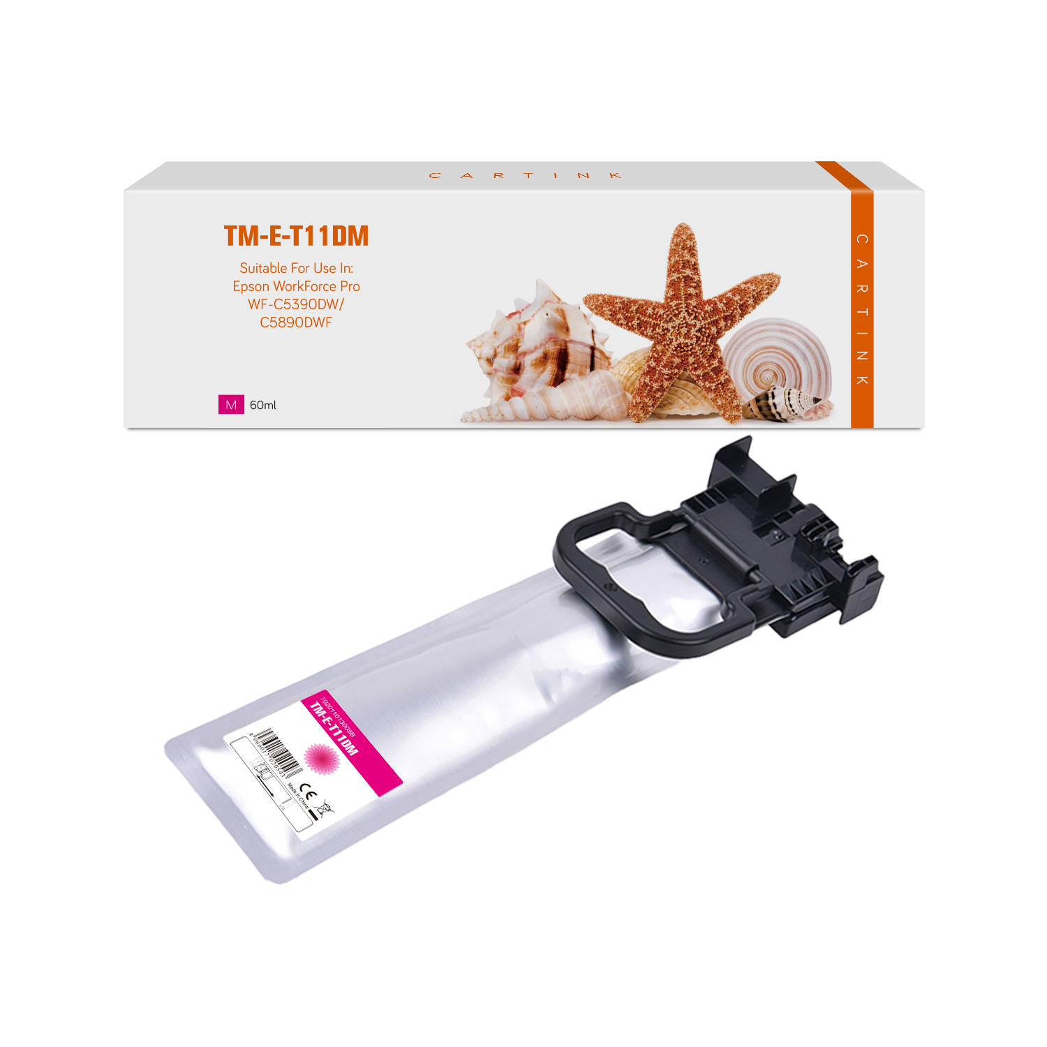 T11DM alternativ Seestern Tinte magenta für Epson / C13T11D340 / 5.000 Seiten