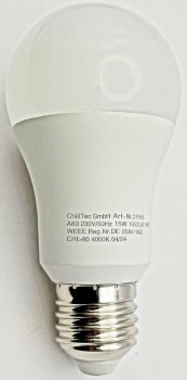 LED Glühlampe E27 "G90 AGL" neutralweiß / 4000k, 1600lm, 230V/15W, 160°