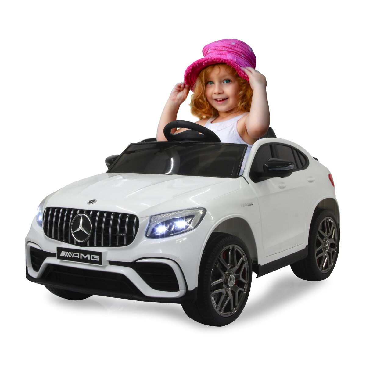 Kinderfahrzeug Mercedes-AMG GLC 63 S Coupé weiß