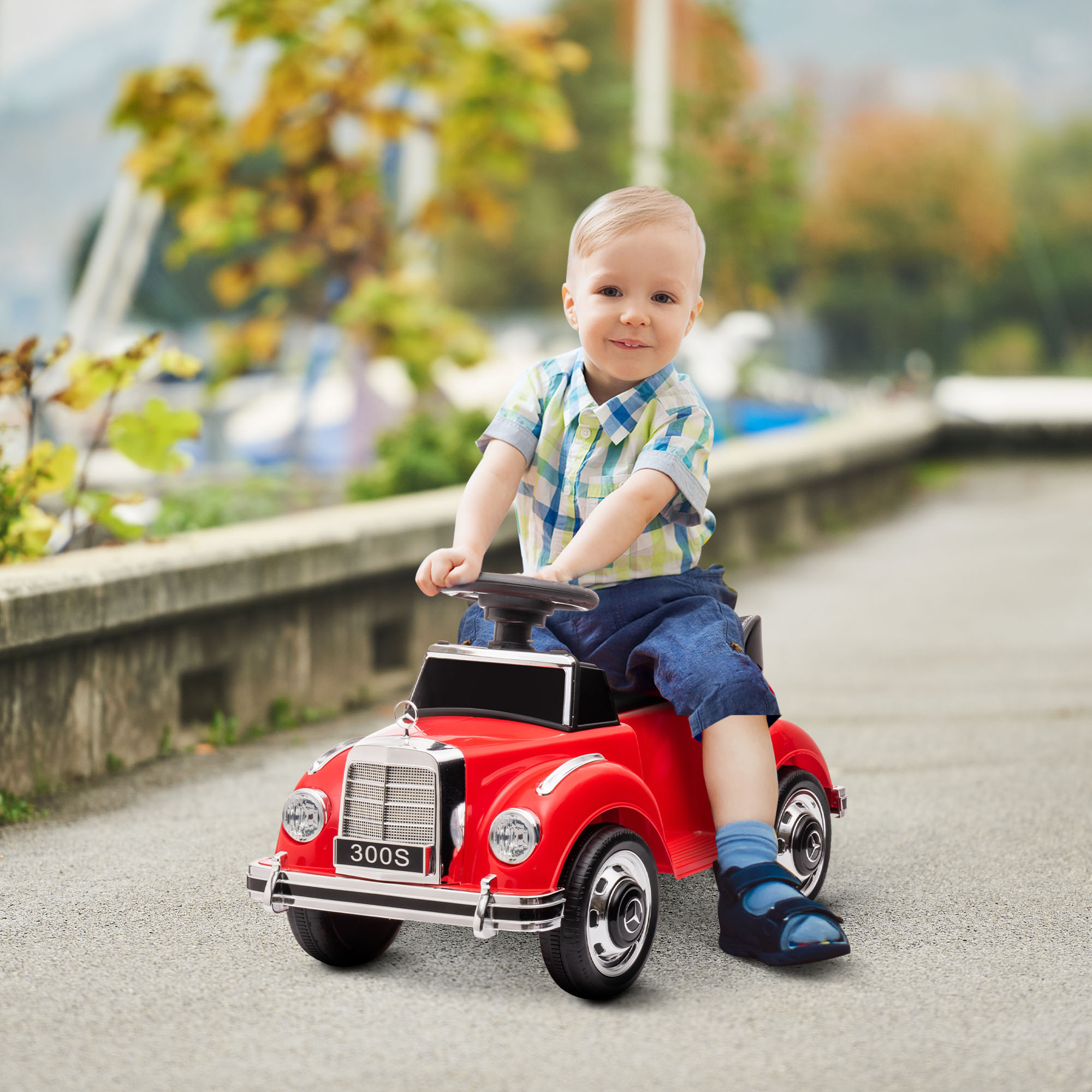 Rutscher Kinderauto Mercedes Benz Design 300 S Design, Rot