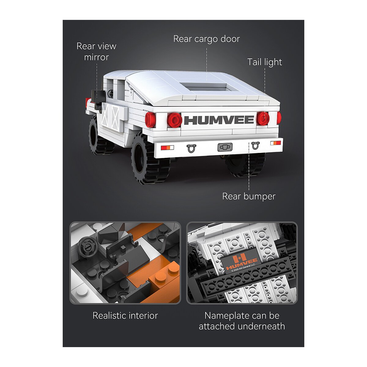 CaDA Set C55022W Humvee 1:24  Bricks