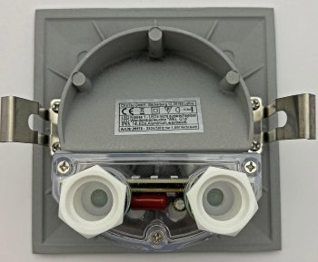 LED Wandeinbauleuchte "WEL Q14", IP65, 14 LEDs, Aluminium, warmweiß