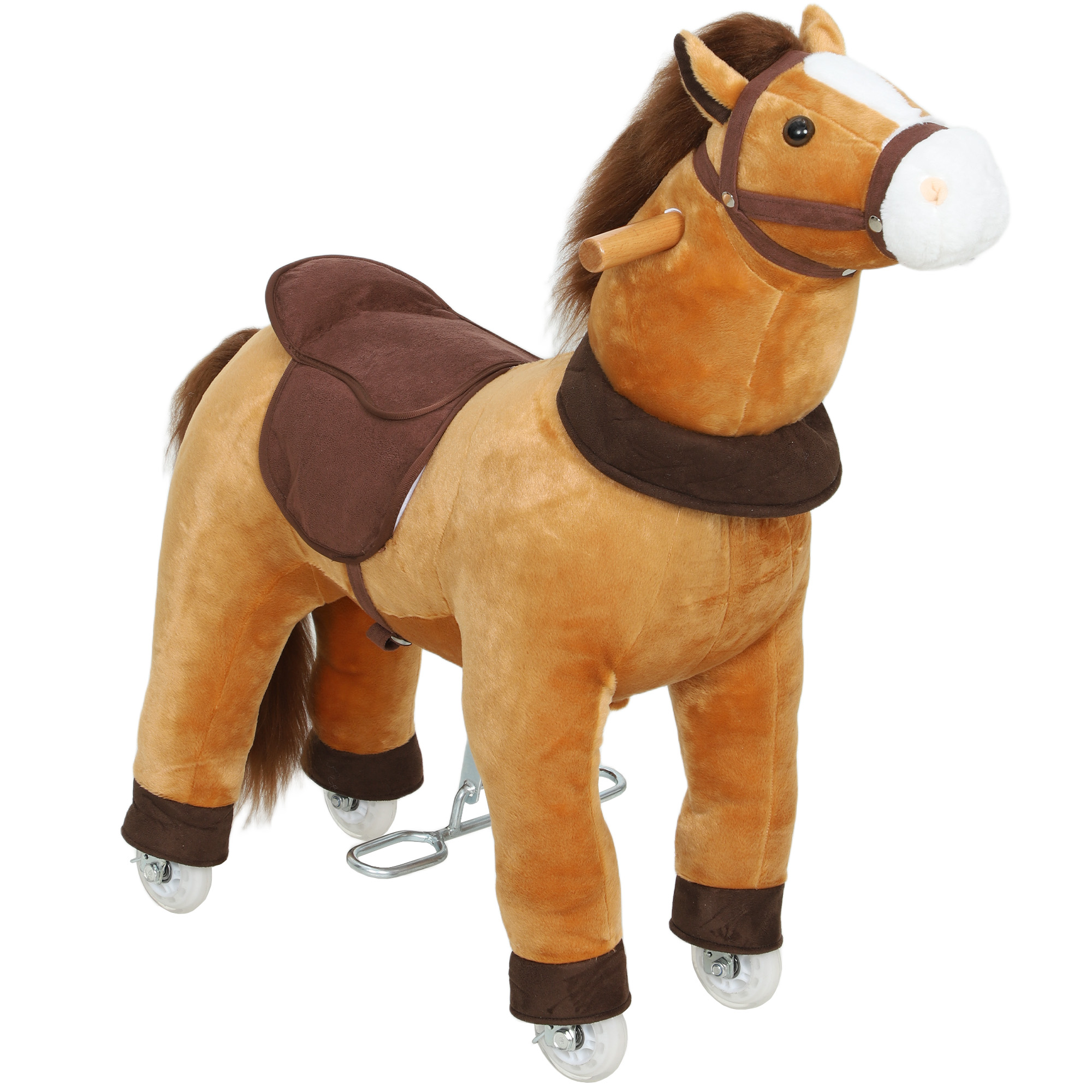 aiyaplay-reitpferd-fur-kinder-stoffbezug-stabiler-rahmen-sanfte-rader-schaukelpferd-3-5-jahre-dunkelbraun~21U85R911R001