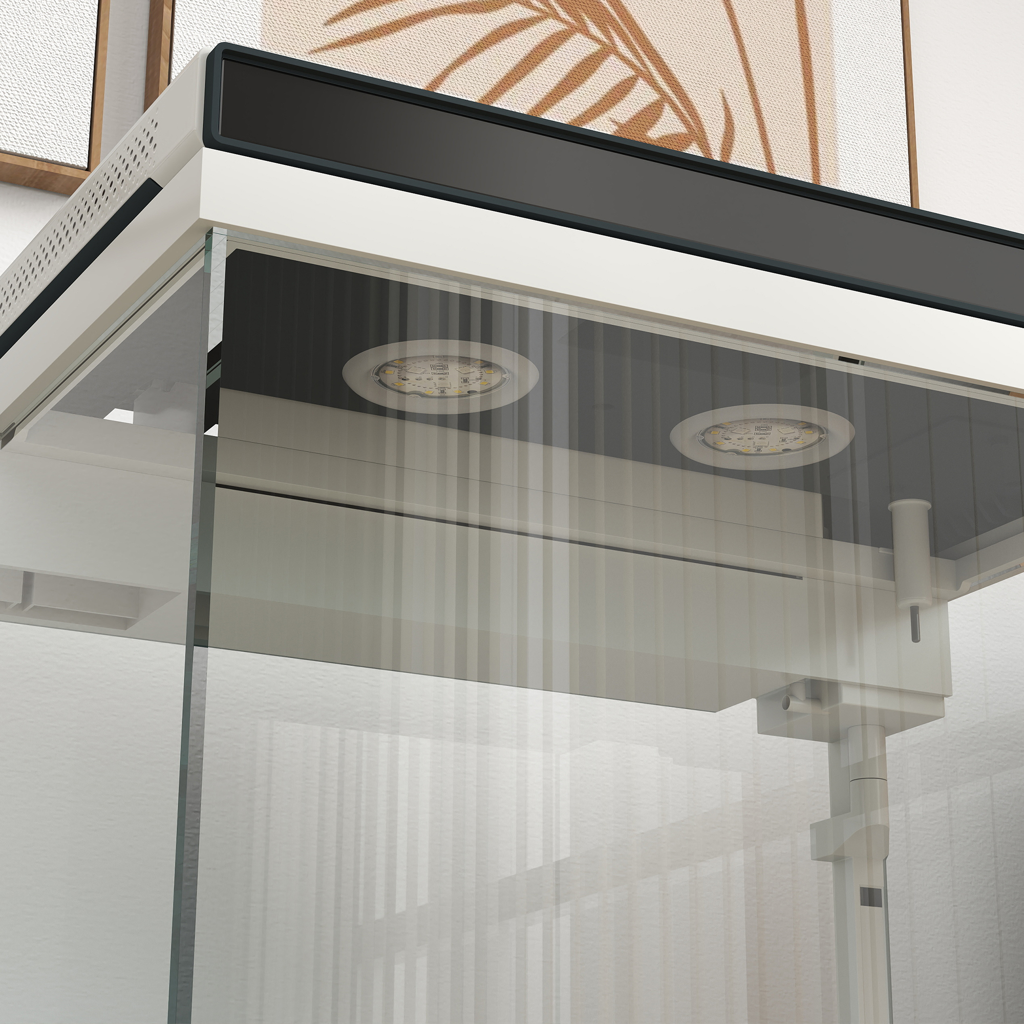 26 Liter Aquarium mit Filter, LED-Beleuchtung, Wasserpumpe, für verschiedene Fischarten, ca. 38 x 26 x 38 cm