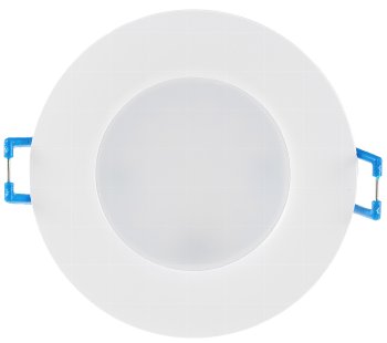 LED-Einbauleuchte "Flat-30 FR-R" 3000K / Ø85x30mm, 5W, 590lm, IP44, rund, weiß