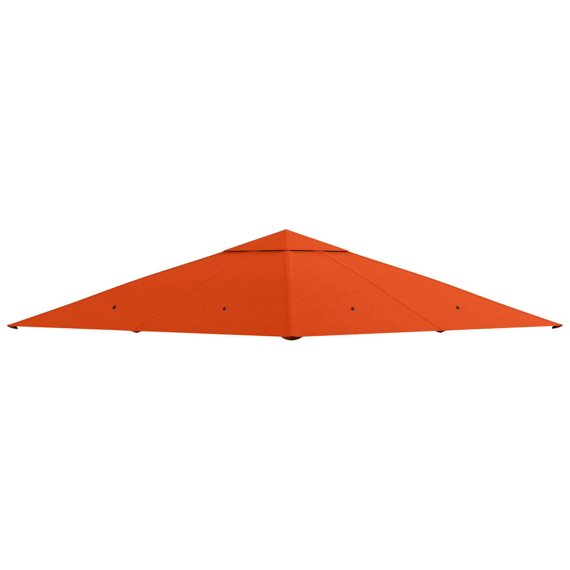 Ersatzdach für Gartenpavillon, Polyester, 2,98 x 2,95 m, Orange