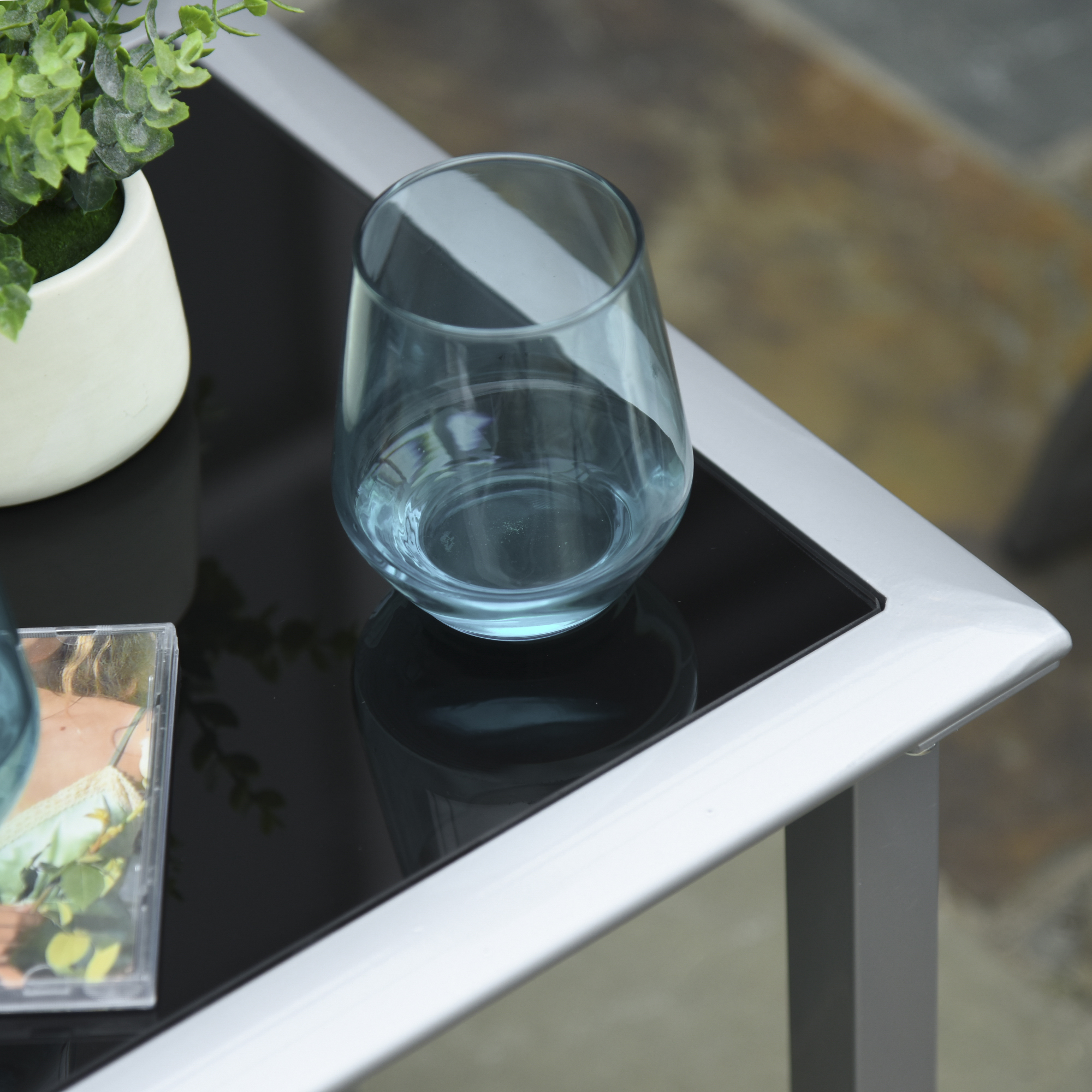 Gartenliege Set Metall Mesh 3-TLG. Sonnenliege mit Teetisch Gartengarnitur mit 2 Sonnenliegen, 1 Beistelltisch Gartensitzgruppe für Garten, Balkon 59B x 169T x 66H cm Schwarz+Silber