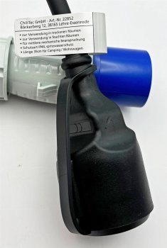 CEE auf Schutzkontakt-Kupplung 0,35m / 230V, Adapter für Wohnwagen, Camping