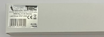 LED-Trafo IP67 wasserdicht, 1-20W, Ein 220-240V, Aus 12V= Konstantspannung