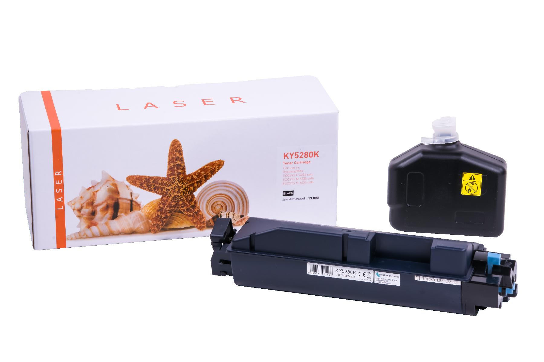 TK5280schwarz alternativ Toner schwarz für Kyocera / TK5280schwarz / 13.000 Seiten