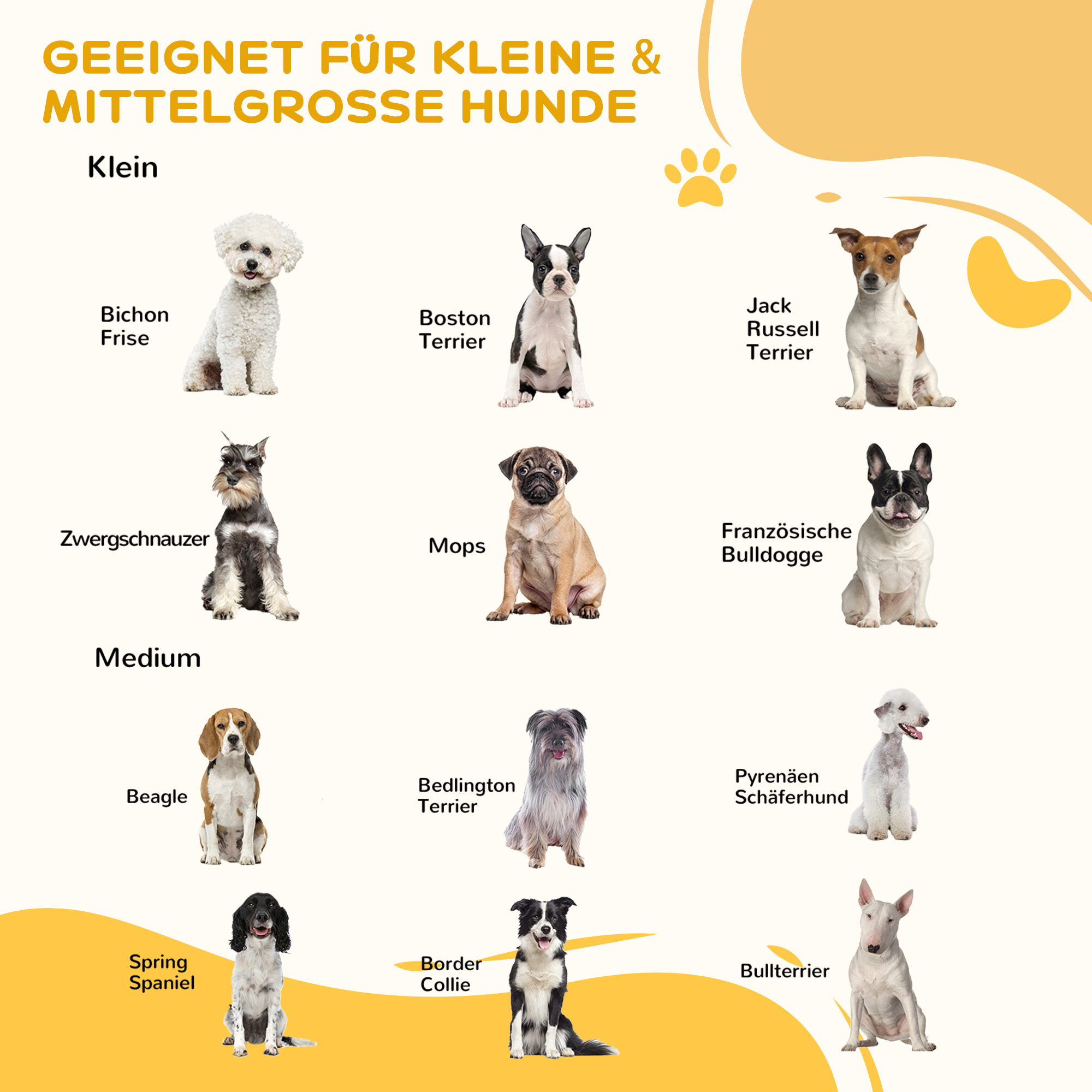 Absperrgitter Hund Freistehendes Schutzgitter mit Füßen 185 x 71 cm Holz Hundegitter Treppenschutzgitter Treppengitter Hundeabsperrgitter für Treppen, Türen, Küche, Flur, 3 Paneelen, Braun