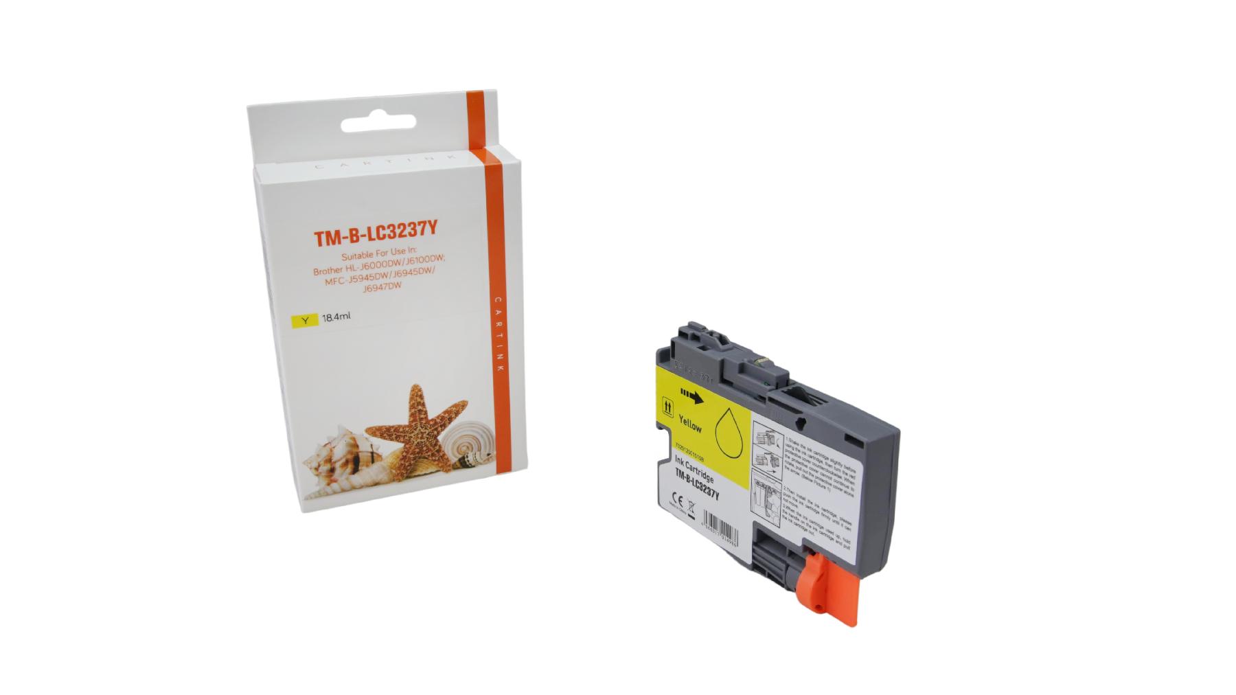 LC3237Y alternativ Seestern Tinte gelb für Brother / LC3237Y / 1.500 Seiten