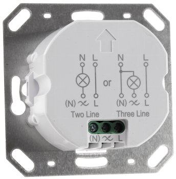 Unterputz PIR-Bewegungsmelder 190°- IP65 / 2 & 3 - Draht Technik, weiß