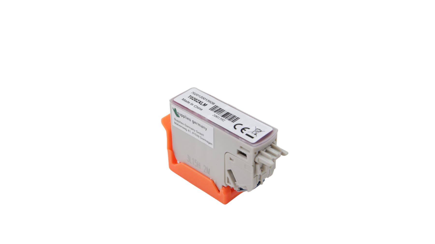 T0202XLM alternativ Tinte Magenta für Epson / C13T02H34010 / 650 Seiten T0202XLM alternativ Tinte Magenta für Epson / C13T02H34010 / 650 Seiten
