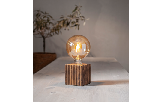 LED-Lampe ''Vintage Gold'', E27, 0,75W,  2000K, 80lm, 12x17,8cm, Amber