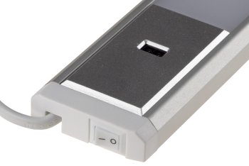 LED Unterbauleuchte "Comprido 600 CCT" / 230V, 60cm, IR-Sensor, 3000k - 6500k
