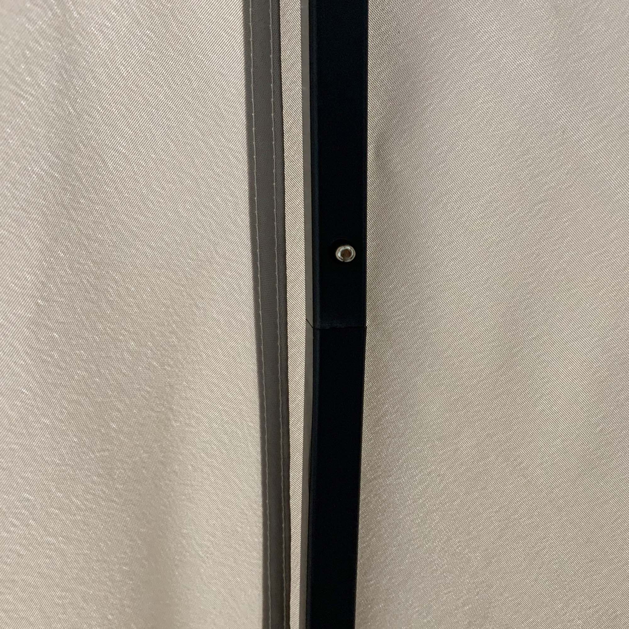 Gartenpavillon Pavillon 3 x 3 m Gartenzelt Dach mit Belüftungslöcher Festzelt Partyzelt mit 4 x Seitenteile wetterfest Aluminium Polyester khaki