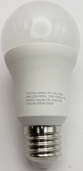 LED Glühlampe E27 "G90 AGL" warmweiß / 3000k, 1569lm, 230V/15W, 160°