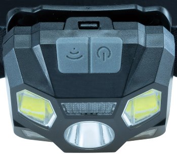 LED-Stirnlampe mit Akku "CTH-5" IP44 / 5W, 375 Lumen, mit Gestensteuerung