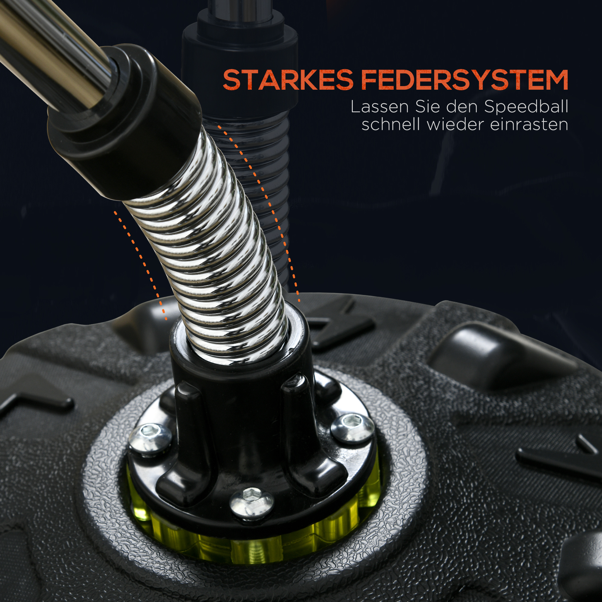 Punchingball, höhenverstellbar 147-165cm, befüllbarer Standfuß, Stahl, Schwarz+Rot+Weiß