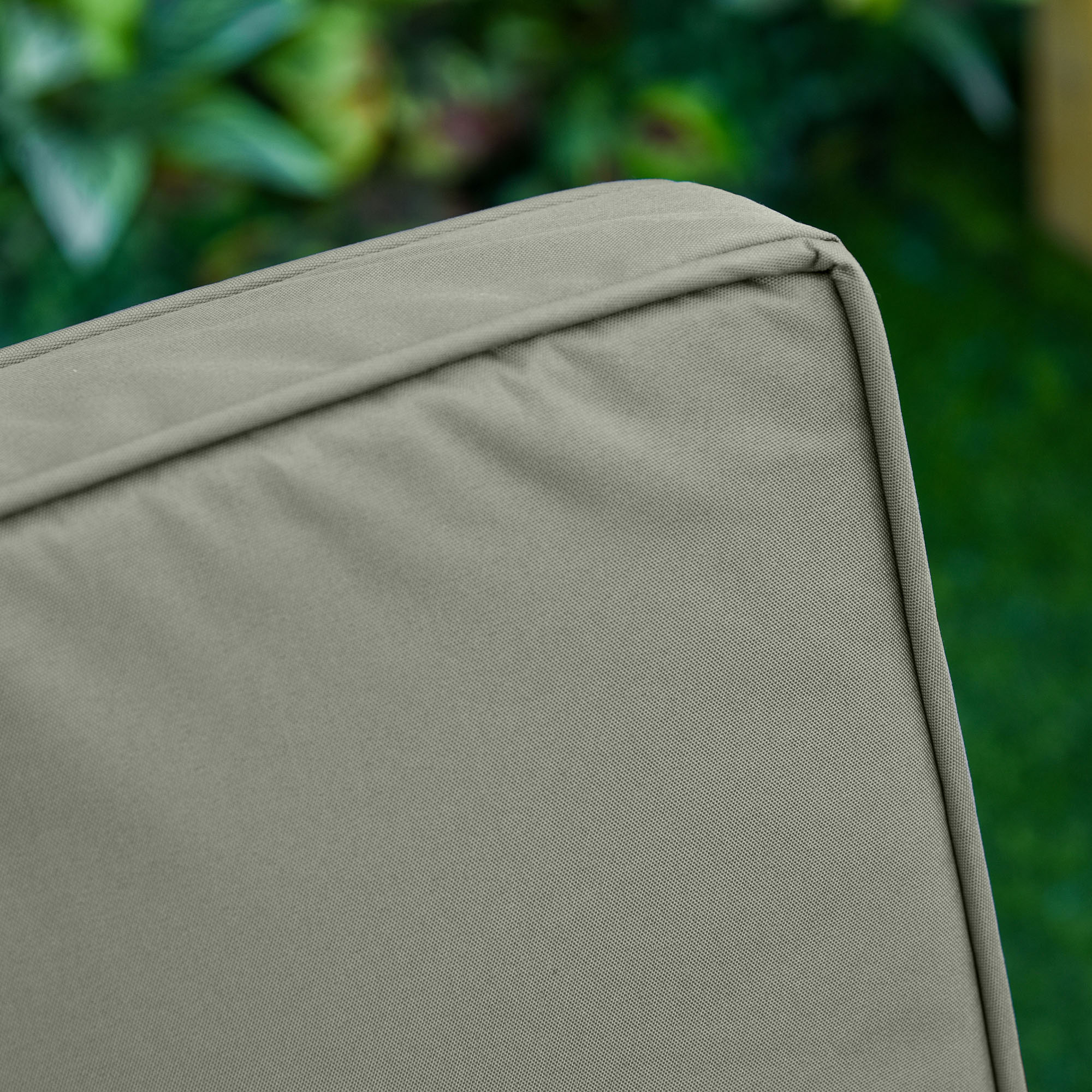 2er-Set Sitzkissen, 56 x 52 cm Stuhlkissen mit Reißverschluss, Stoffbezug, 7cm dick Polsterauflage, waschbar Dunkelgrau