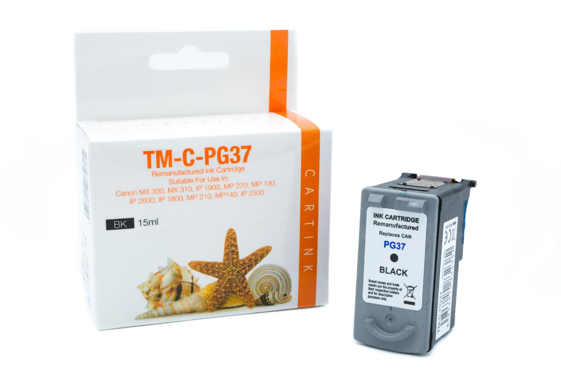 PG37 Refill Tinte black für Canon / 2145B001 / 15ml