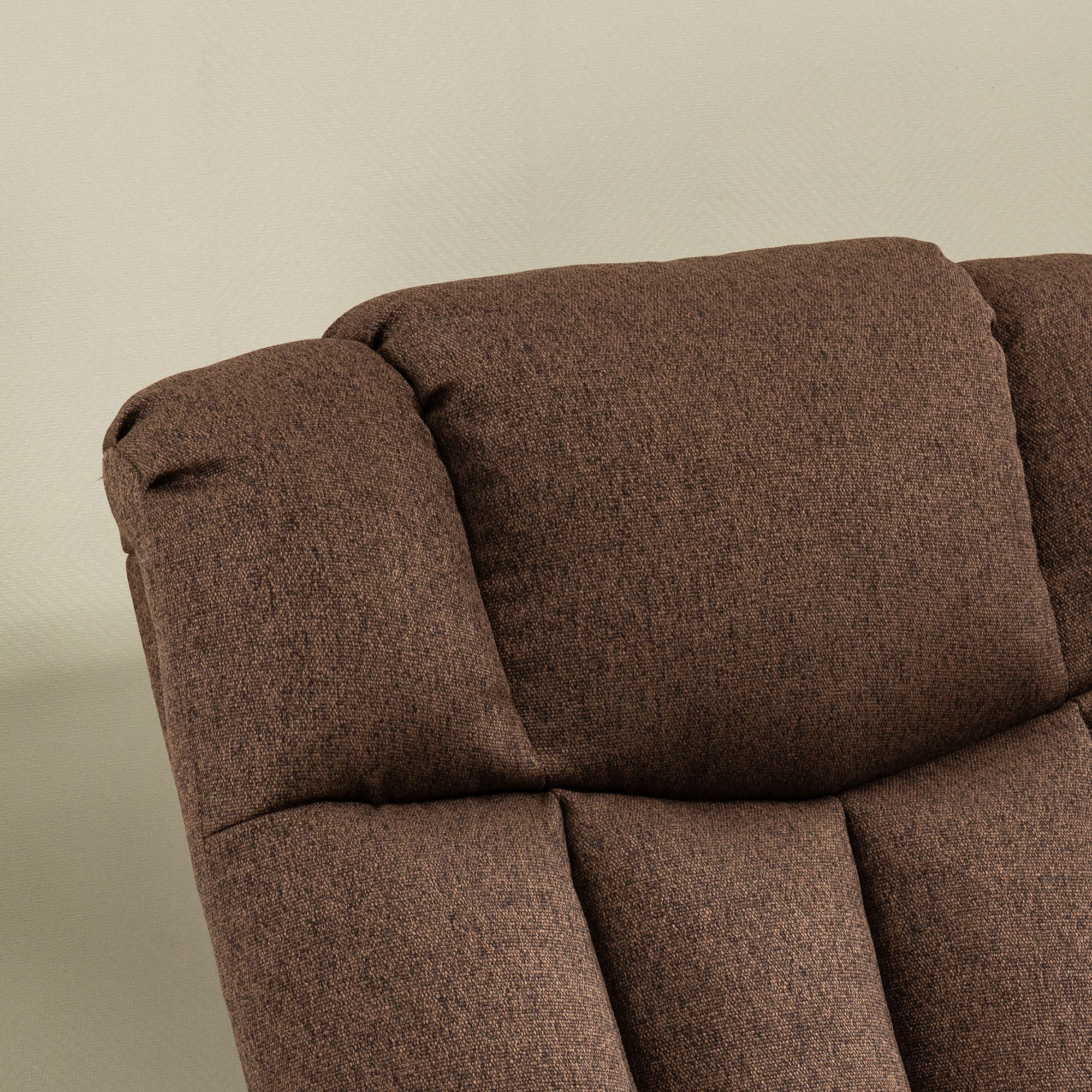 Aufstehsessel mit Liegefunktion und Fernbedienung 92 x 95 x 107 cm, Braun