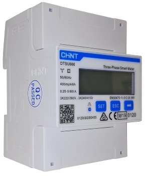 Drehstromzähler  / Smartmeter DTSU666, MID geeicht 3-phasig 80A, 230/400V, 4TE