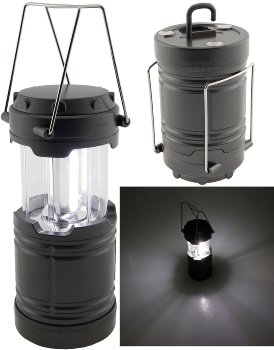 LED Camping Laterne "CL-B3" / 300lm, Batteriebetrieb, ØxH 85x135mm