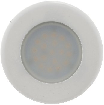 LED-Einbauleuchte "EBL-HV65w", weiß / 230V, 2W, 2900K, 230lm, warmweiß